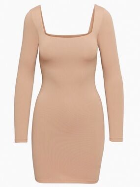 Aritzia Contour Squareneck Longsleeve Mini Dress